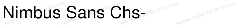 Nimbus Sans Chs字体转换